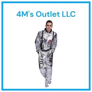 Men's Silver Space-Themed Tracksuit